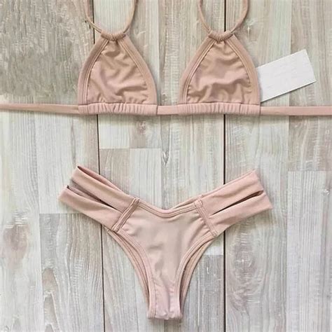 Sexy Women Thong Bikini Set Maillot De Bain Femme Swimwear Bathing Suit Bandage Two Piece