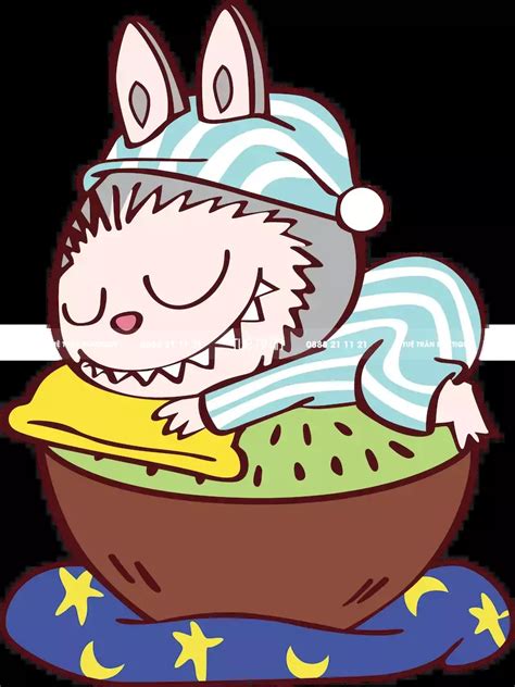 Hình in áo thun hot trend thỏ Labubu