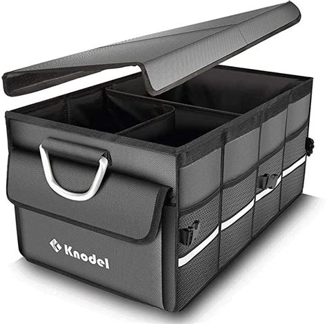 K Knodel Car Trunk Organizer Trunk Organizer With Lid Heavy Duty