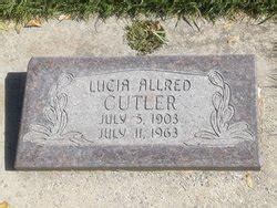 Lucia Allred Cutler M Morial Find A Grave