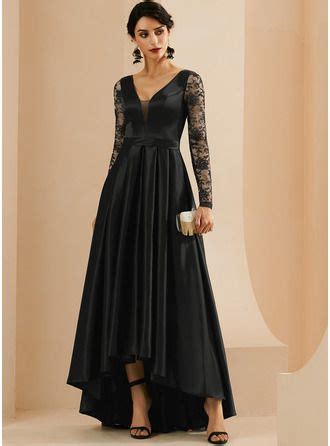 Us A Line Scoop Neck Tea Length Chiffon Lace Evening Dress With