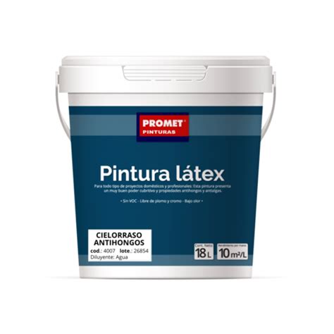 Pintura Interior Tipo Látex Antihongos PROMET LOCKVAK