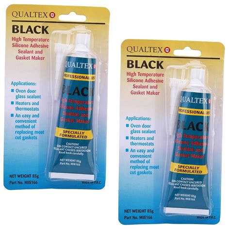 2 X Oven Glass Door Glue High Temperature Heat Resistant Silicone Adhesive Black Ebay