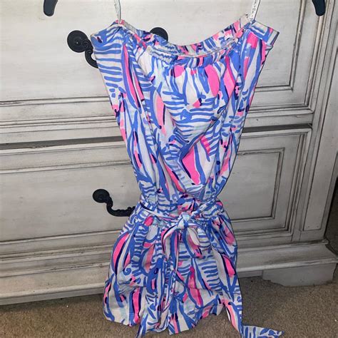 Lilly Pulitzer Women S Multi Playsuit Romper Depop