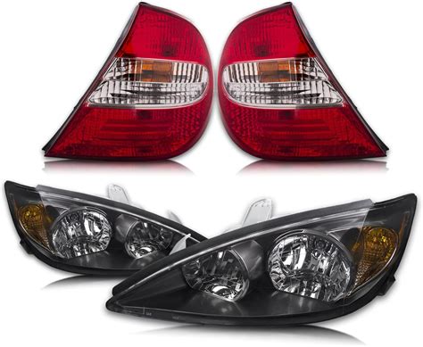 Amazon HEADLIGHTSDEPOT Black Housing Halogen Headlights And Tail