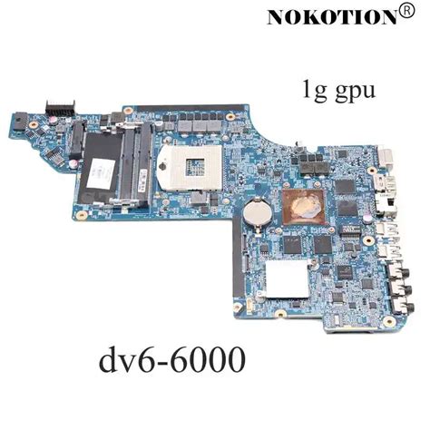 Nokotion placa mãe do portátil para hp pavilion dv6 DV6 6000 705188 001