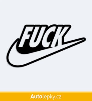 Samolepka s nápisem FUCK na auto Autolepky cz