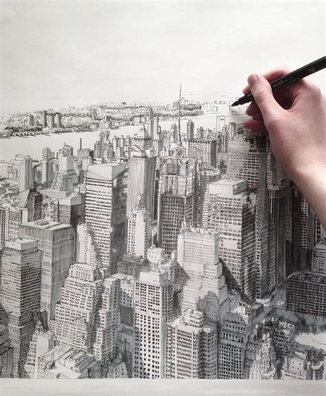 Phoebe Atkey City Drawing Urban Sketching Perspective Art