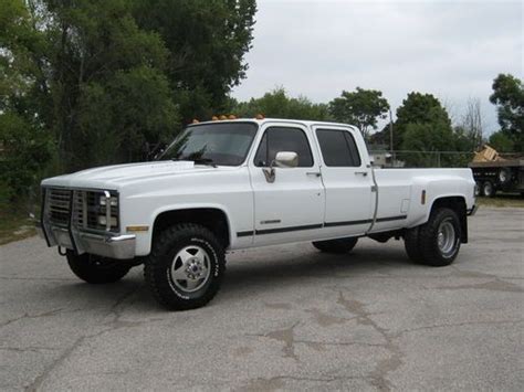 Purchase Used 1990 Chevrolet V3500 Silverado Crew Cab Pickup 454 K30 Dually 4x4 K3500 No Res In