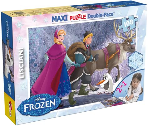 46898 LISCIANI DISNEY PUZZLE DF MAXI FLOOR 108 FROZEN ON THE WALK