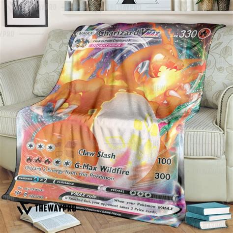 HOT Charizard VMAX Darkness Ablaze Custom Pokemon Blanket Express Your Unique Style With