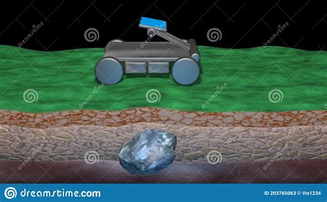 Ground Penetrating Radar Gpr Gpr Emits Scan Signals To Detect Object