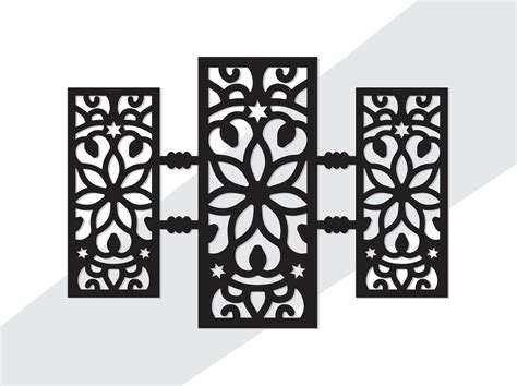 Laser Cut Wall art Mandala Panels Wall Decor 42349283 Vector Art at ...