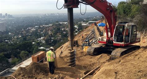 California Caisson Drilling By Coastline Engineering California Drilling Shoring