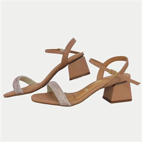 Sandalia Vizzano Salto M Dio Active Nude Feminina Lojas Parati