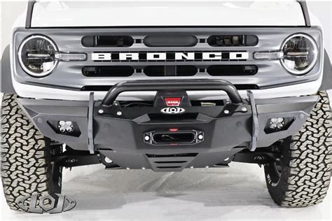 Ford Bronco Black Ops Shorty Winch Front Bumper By Lod Offroad Bfb210 X