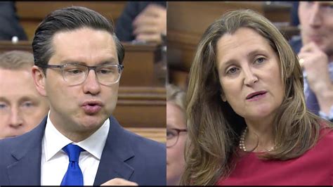 Pierre Poilievre And Chrystia Freeland Go Head To Head In Question