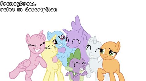 Mlp Base 1 Best Friends By Francyarmor On Deviantart