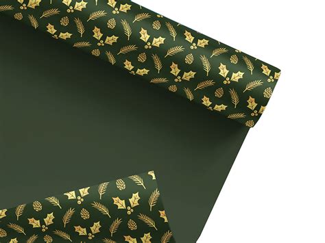 Green & Gold Christmas Wrapping Paper by J.R.Dickie on Dribbble