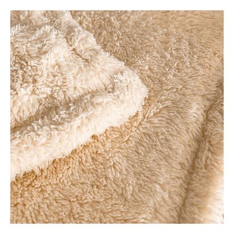 Ripley Cubrecama Plazas Felpa Nude Peluche Corto