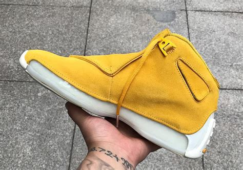 Air Jordan 18 Yellow Suede First Look | SneakerNews.com