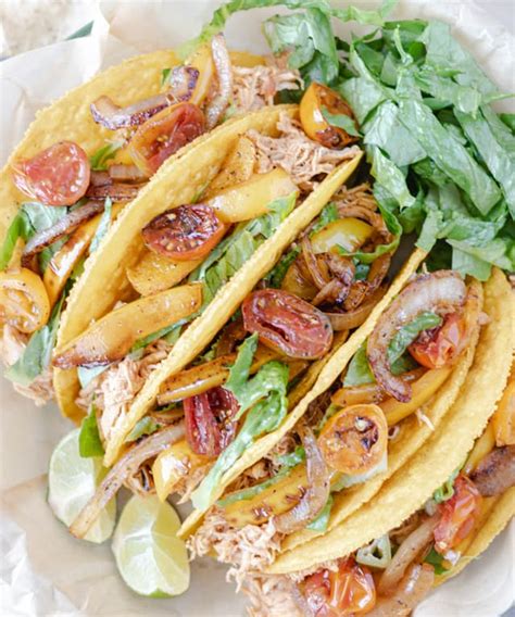 Shredded Chicken Crunchy Tacos Punchfork