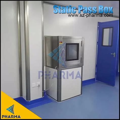 All Steel Class 100 Clean Room Pass Box Static Dynamic Pass Through Box