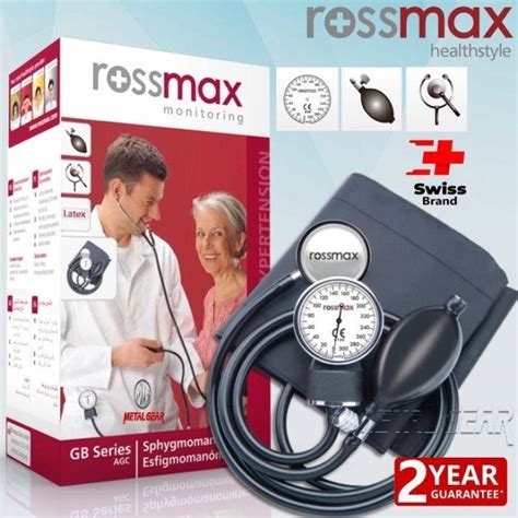 Rossmax Series Agc Aneroid Sphygmomanometer Pressure With Stethoscope