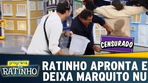 Ratinho Apronta E Deixa Marquito Nu No Palco V Deo Dailymotion