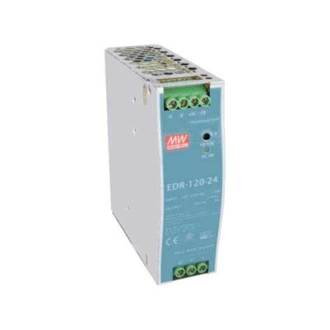 1Pcs Meanwell EDR 120 24 120W 24 VDC 5A Power Supply Unit DIN Rail