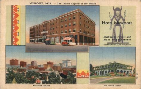 Hotel Muskogee Oklahoma Postcard