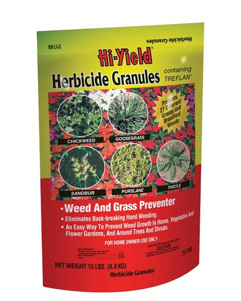 Hi Yield 21748 15 Pound Herbicide Granules Weed And Grass Preventer At