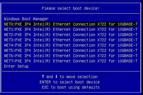 Install An OS Using PXE Network Boot Oracle Server X8 8 Operating