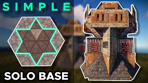 Simple Solo Base Design Rust Base Building 2021 Youtube