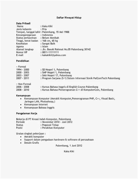 Aneka Contoh Cv Lulusan Sma 65 Untuk Inspirasi Membuat Curriculum Vitae