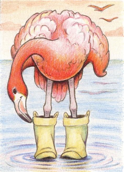 Pin By Jan Jansky On FABULOUS FLAMINGOS Flamingo Art Character Smurfs