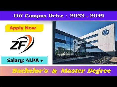 Zf Off Campus Drive For Batch It Company