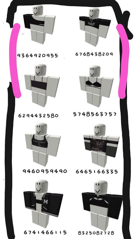 roblox t-shirt codes🍄 | Футболки для девочек, Бесплатные вещи, Черная ...