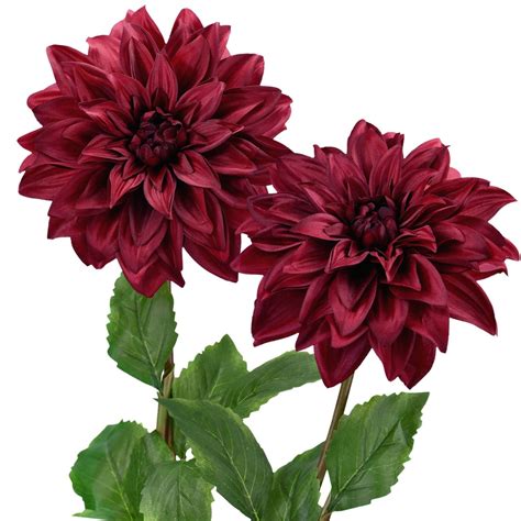 Fiveseasonstuff Dahlia Silk Flowers Artificial Flowers For Outdoors