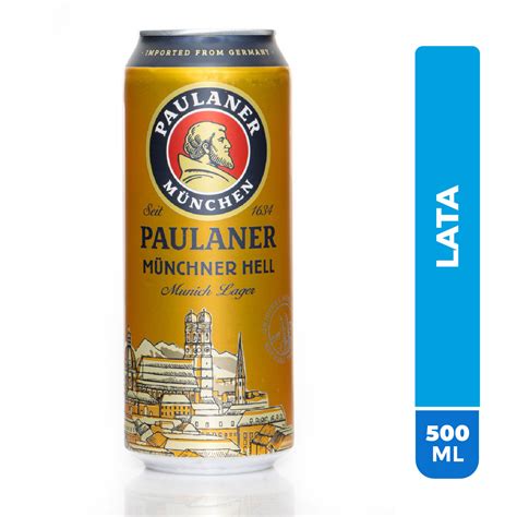 Cerveza Importada Munchner Alemania Paulaner Lata 500 Ml Auto Mercado