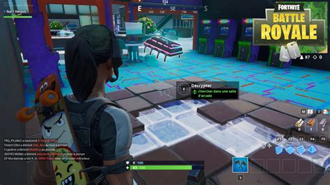 Fortnite Défi Décryptage Puce n79 Chercher dans une salle d