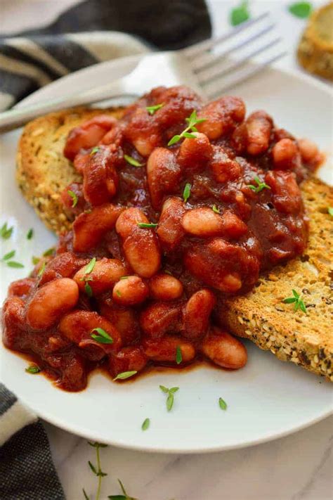 Smoky Vegan Beans on Toast - The Stingy Vegan