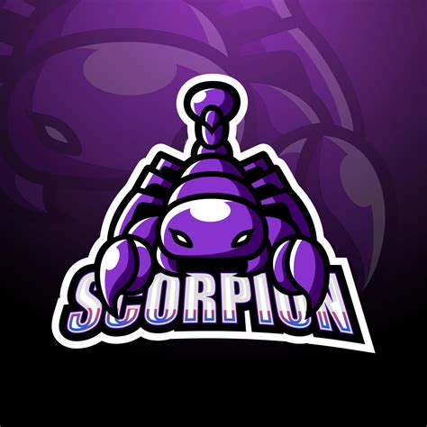 Scorpion mascot esport logo design 5573876 Vector Art at Vecteezy