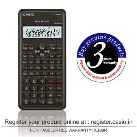 Casio Scientific Calculator Fx Ms Nd Edition Sitaram Stationers