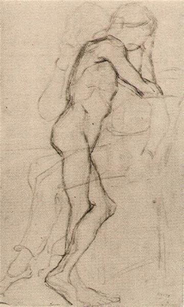 Standing Male Nude Vincent Van Gogh Wikiart Org