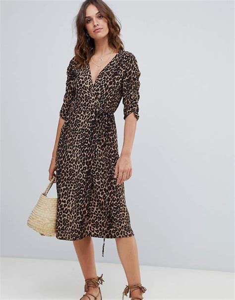 Faithful The Brand Faithfull Anne Marie Leopard Midi Dress French