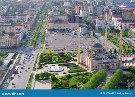 Mosque Heart of Chechnya. Grozny. Chechen Republic. Russia. Stock Image ...