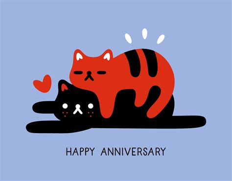 Cat Anniversary by Michelle Romo | Postable