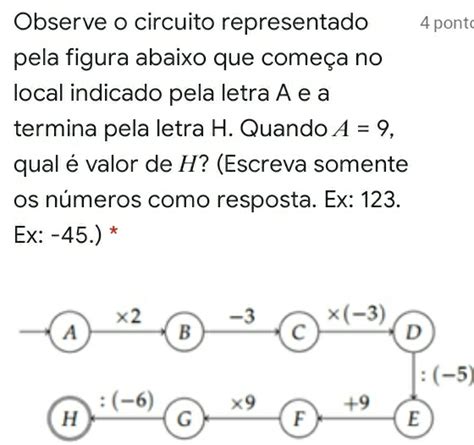 Solved Observe O Circuito Representado 4 Ponta Pela Figura Abaixo Que