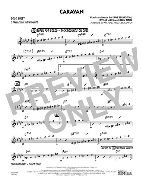 Caravan Sheet Music For Guitar And Piano